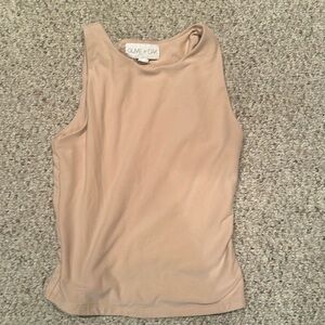 Cute tan tank top